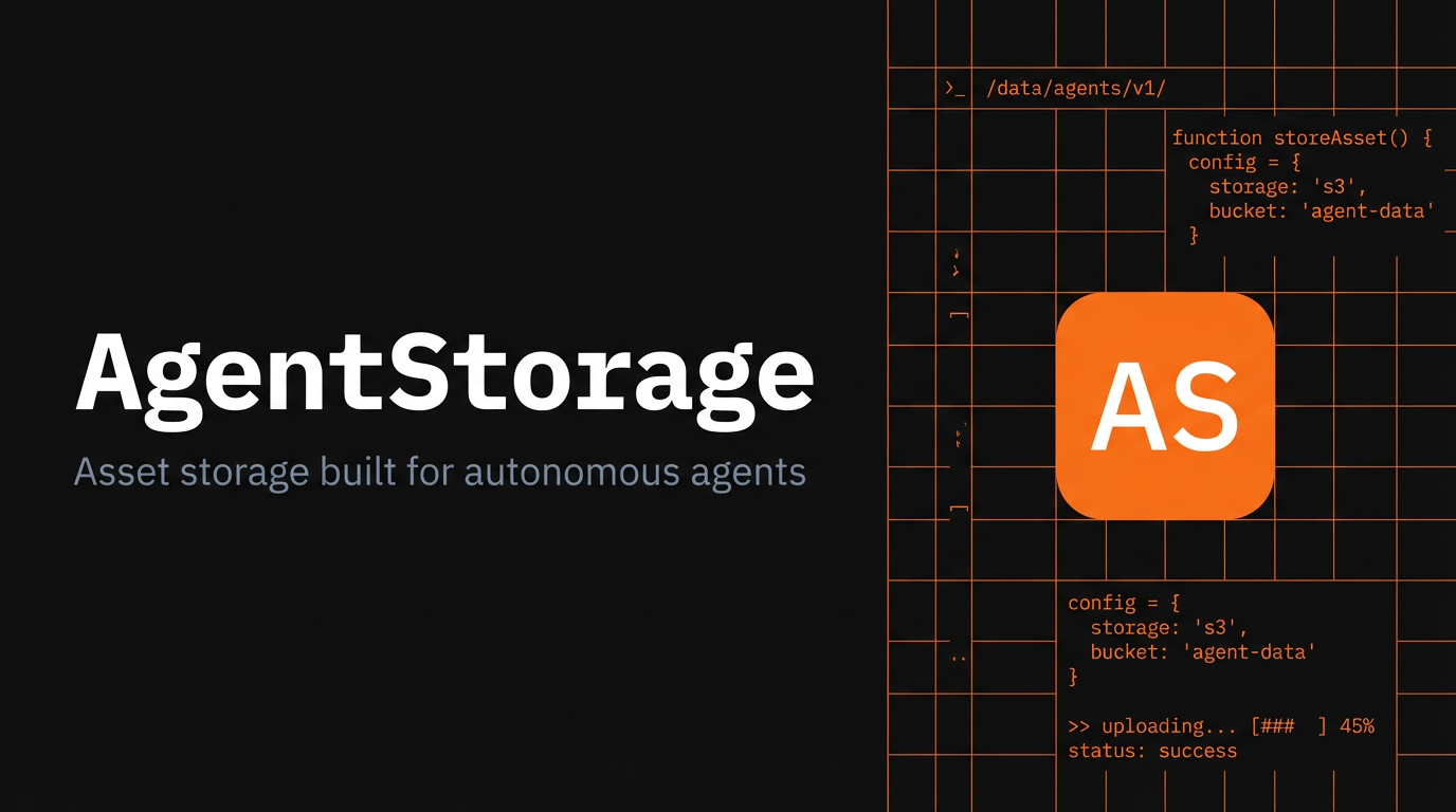 AgentStorage — Asset storage for AI agents